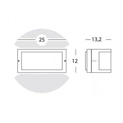 Applique Mezzaluna Moderna Lampada Da Parete Per Esterno Design Elegante E Resistente Sovil