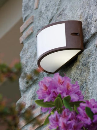 Applique Mezzaluna Moderna Lampada Da Parete Per Esterno Corten