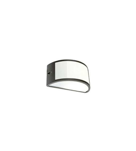 Applique Mezzaluna Moderna Lampada Da Parete Per Esterno Grigio