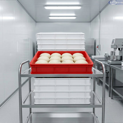 Cassetta Service Giganplast Piena/Forata | Contenitore Alimentare Professionale MOCA in Polietilene per Impasti, Cella e Freezer | Lavabile in Lavastoviglie - Made in Italy Giganplast