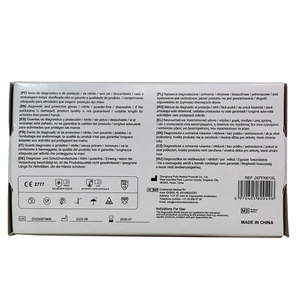 SD Glove Guanti in Nitrile Azzurro Premium - Medicali e per Alimenti (Senza Polvere) SD Glove