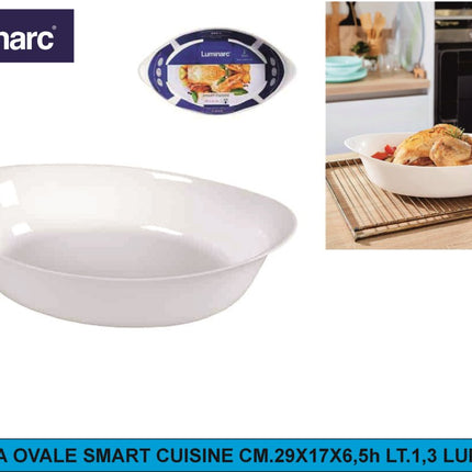 Pirofila Ovale Smart Cuisine Luminarc | 29-38cm 29 x 17 x 6.5h cm (1.3L) Luminarc