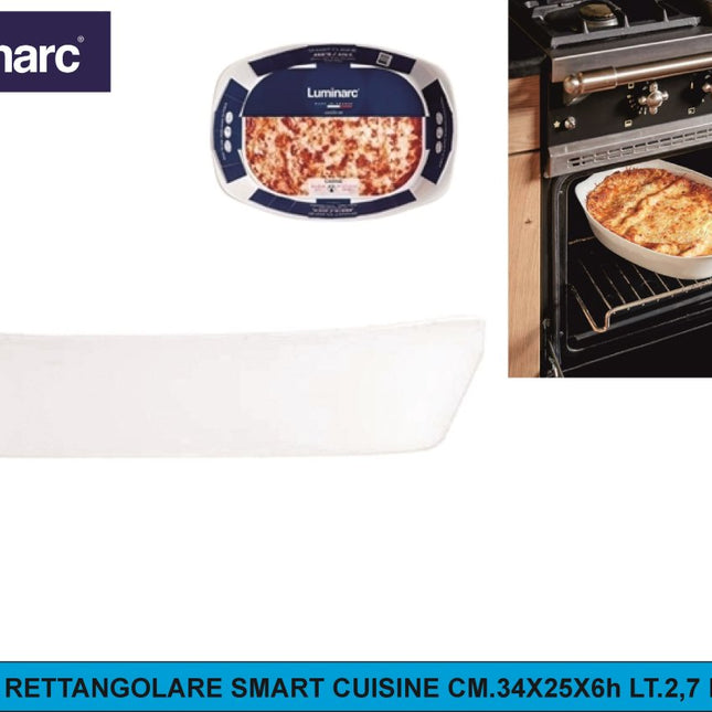 Pirofila Rettangolare Smart Cuisine Luminarc | 30-38 cm 34 x 25 x 6h cm (2.7L) Luminarc