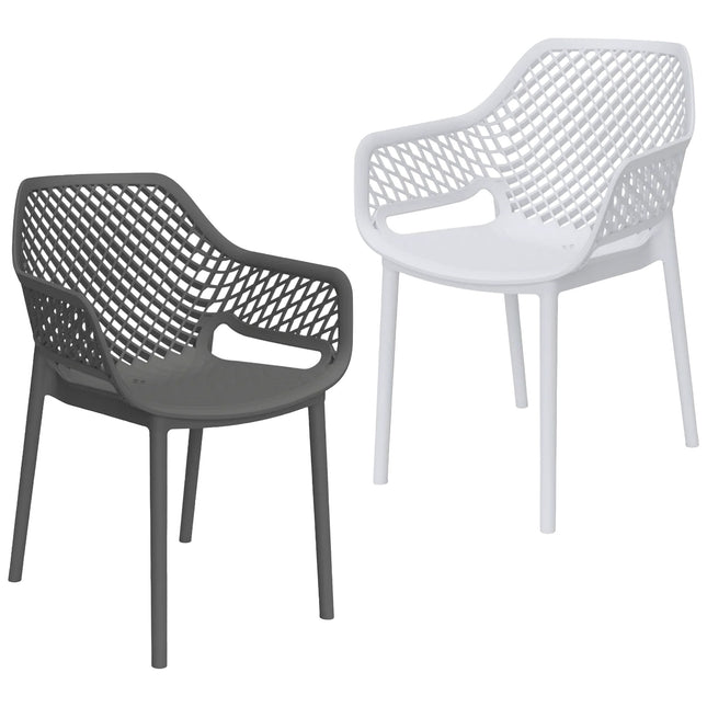 Bica Poltrona Aria Armchair Made in Italy Bianco / Grafite Bica