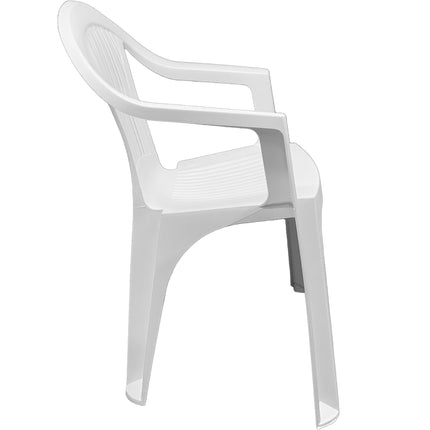 Bica Poltrona Sedia Di Plastica Grande Da Giardino Esterni 56×54×79H cm Impilabile Bica