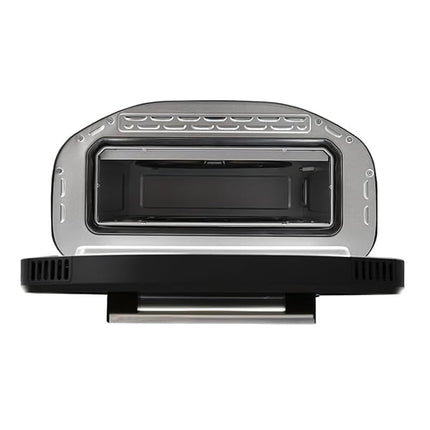 BEHOME Forno Pizza Elettrico, 430°C, Cuoce in 2 min, 420 W, Pala e Pietra Refrattaria incluse, cottura uniforme e modalità per pizza napoletana, romana, americana Behome