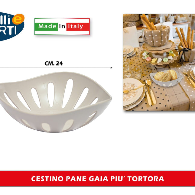 Cestino Pane Gaia Piu' Tortora Belli & Forti