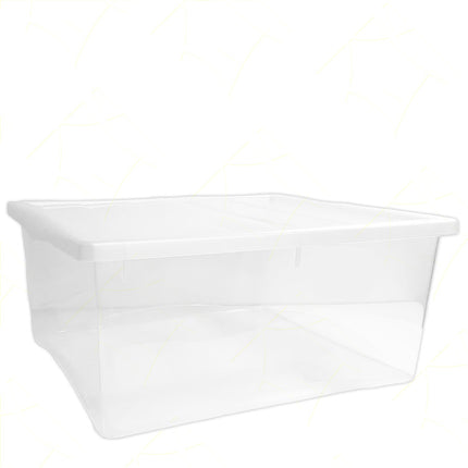 Contenitore Trasparente Storage Box con Coperchio Plastica Casa Ufficio Garage