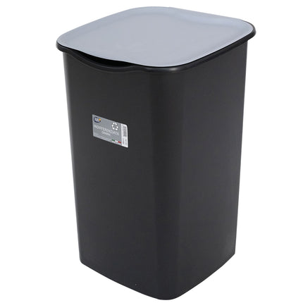 Belli & Forti Pattumiera Riciclo 50 Lt Per Raccolta Indifferenziata Con Coperchio, 37,5X36X53,5H Cm