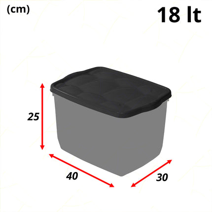 Salvaspazio Storage Box con Coperchio Varie Dimensioni Colori Assortiti