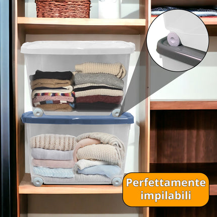Belli & Forti Salvaspazio Storage Box Con Coperchio Varie Dimensioni Colori Assortiti Belli & Forti