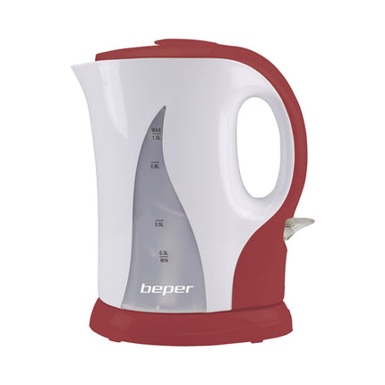 Beper Bollitore Elettrico 1L Senza Fili 900W Caraffa Graduata con Spegnimento Automatico Beper