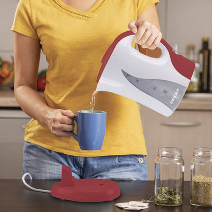 Beper Bollitore Elettrico 1L Senza Fili 900W Caraffa Graduata con Spegnimento Automatico Beper