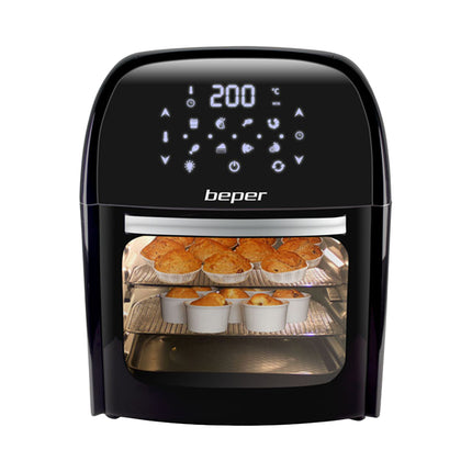 Friggitrice Ad Aria Calda Digitale Multifunzione Lt.12 Beper