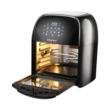 Friggitrice Ad Aria Calda Digitale Multifunzione Lt.12 Beper