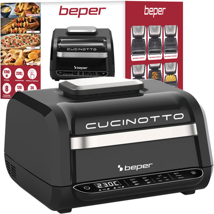Barbecue Ad Aria Multifunzione Cucinotto 1700W Beper