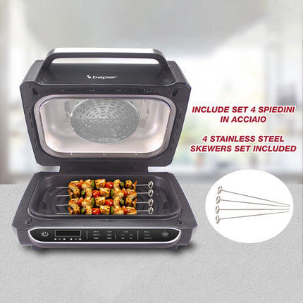 Barbecue Ad Aria Multifunzione Cucinotto 1700W Beper