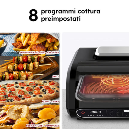 Barbecue Ad Aria Multifunzione Cucinotto 1700W Beper