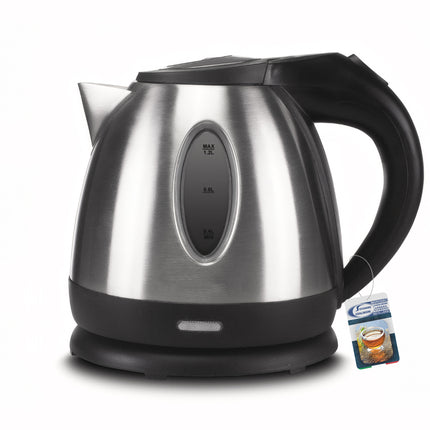 Beper Bollitore Elettrico 1,2 L in Acciaio Inox – Base 360°, Spegnimento Automatico, Filtro Anticalcare Beper