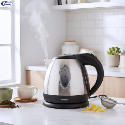 Beper Bollitore Elettrico 1,2 L in Acciaio Inox – Base 360°, Spegnimento Automatico, Filtro Anticalcare Beper