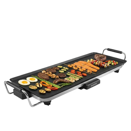 Piastra Teppanyaki Elettrica XL 2000W Grill Barbecue Antiaderente 70x23