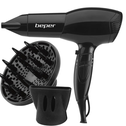 Beper PHON 2000W CON DIFFUSORE PIEGA CAPELLI PARRUCCHIERE Beper