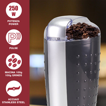 Beper MACINACAFFE' ELETTRICO 250W CAFFE' CUCINA PREPARAZIONE Beper
