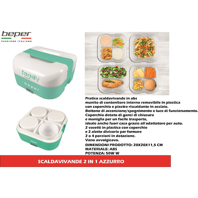 Beper SCALDAVIVANDE 2 IN 1 AZZURRO Beper