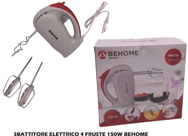 Beper Sbattitore Elettrico 4 Fruste 150W Behome Beper