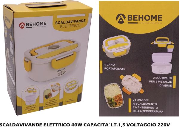 Beper Scaldavivande Elettrico Portatile Giallo Beper