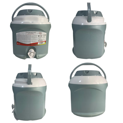 Distributore Acqua Ghiacciata Portatile | Tanica Termica con Rubinetto per Spiaggia e Campeggio | Isolamento Poliuretano Professionale | 3L - 6L - 9L Anti-Goccia Due Esse