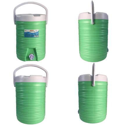 Distributore Acqua Ghiacciata Portatile | Tanica Termica con Rubinetto per Spiaggia e Campeggio | Isolamento Poliuretano Professionale | 3L - 6L - 9L Anti-Goccia Due Esse