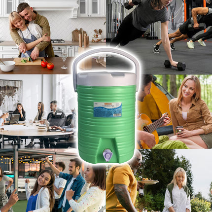 Distributore Acqua Ghiacciata Portatile | Tanica Termica con Rubinetto per Spiaggia e Campeggio | Isolamento Poliuretano Professionale | 3L - 6L - 9L Anti-Goccia Due Esse