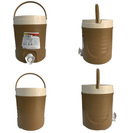Distributore Acqua Ghiacciata Portatile | Tanica Termica con Rubinetto per Spiaggia e Campeggio | Isolamento Poliuretano Professionale | 3L - 6L - 9L Anti-Goccia Due Esse