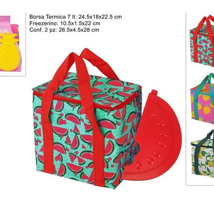 BORSA TERMICA LT.7 CON FREEZERINO 3 ASS. Due Esse
