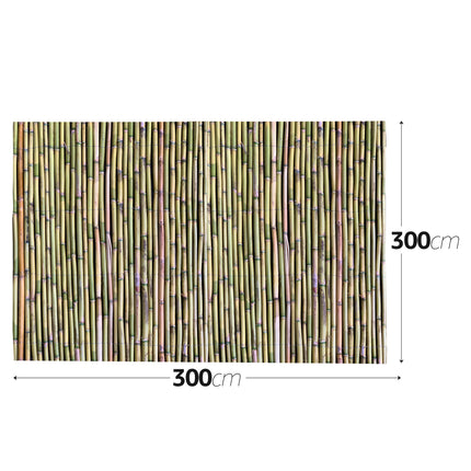 Canne Italia Arella in Bamboo Naturale, Ideale per Recinzioni Separè Coperture Spazi Privacy, Casa Giardino Mare Spiaggia, Utili per Creare Ombra 3 x 3 mt Casalinghi Sicignano