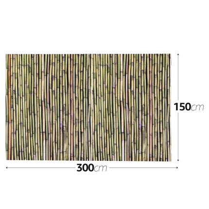 Canne Italia Arella in Bamboo Naturale, Ideale per Recinzioni Separè Coperture Spazi Privacy, Casa Giardino Mare Spiaggia, Utili per Creare Ombra 1.5 x 3 mt Casalinghi Sicignano