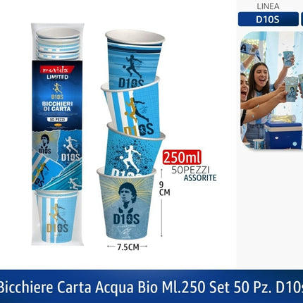 Bicchieri Carta Caffè Bio Napoli 75/250ml 250 ml I CasaAmici