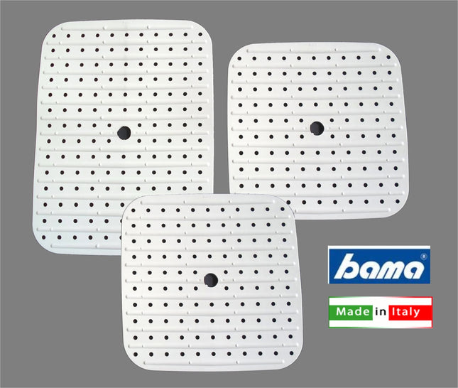Bama Tappeto Lavello Soft Set 3 Pezzi: Protezione E Igiene Cucina Bianco Bama