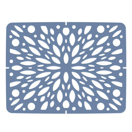 Bama Tappeto Salvapiatti Lavello Folia 40X30 Cm Antiscivolo E Antimuffa, Alta Resistenza Cielo Bama