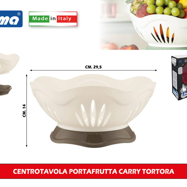 Bama Centrotavola Portafrutta Carry: Design Tortora Per La Tua Tavola