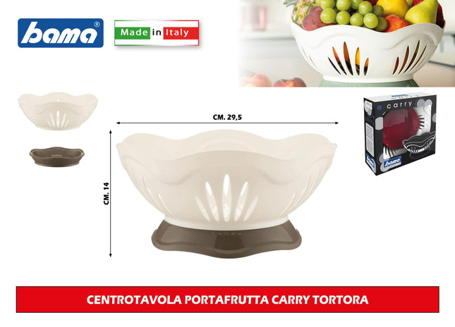 Bama Centrotavola Portafrutta Carry: Design Tortora Per La Tua Tavola Bama