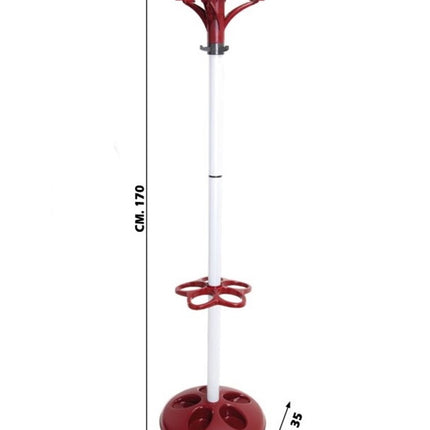 Bama Appendiabiti Con Portaombrelli Flow In Plastica E Metallo 45X35X168 Cm