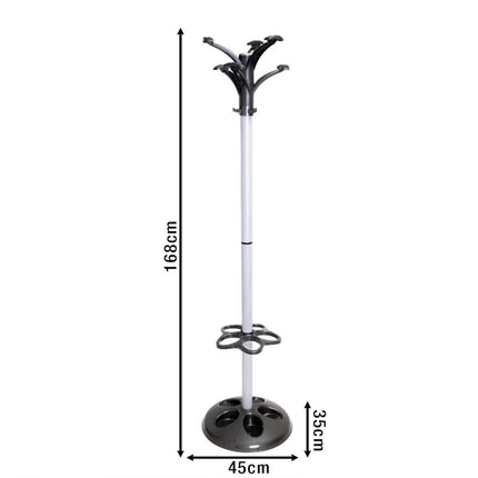 Bama Appendiabiti Con Portaombrelli Flow In Plastica E Metallo 45X35X168 Cm Bama