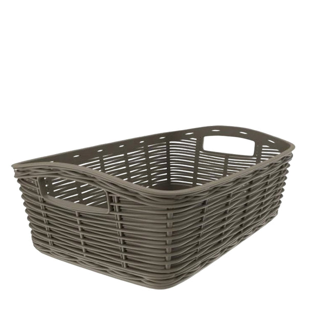 Bama Contenitore La Canestrina Portaoggetti Multiuso Stile Naturale In Varie Dimensioni Tortora 20 x 14 x 7 cm Bama
