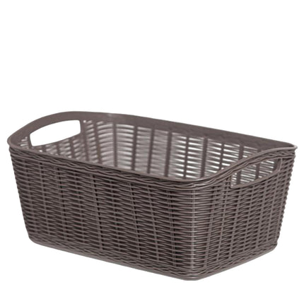 Bama Contenitore La Canestrina Portaoggetti Multiuso Stile Naturale In Varie Dimensioni Tortora 31 x 21.5 x 13 cm Bama