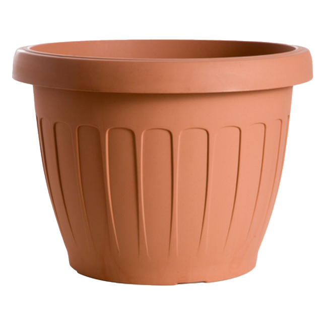 Bama Vaso Terra Tondo Plastica Terracotta In Varie Misure E Capacità Diverse