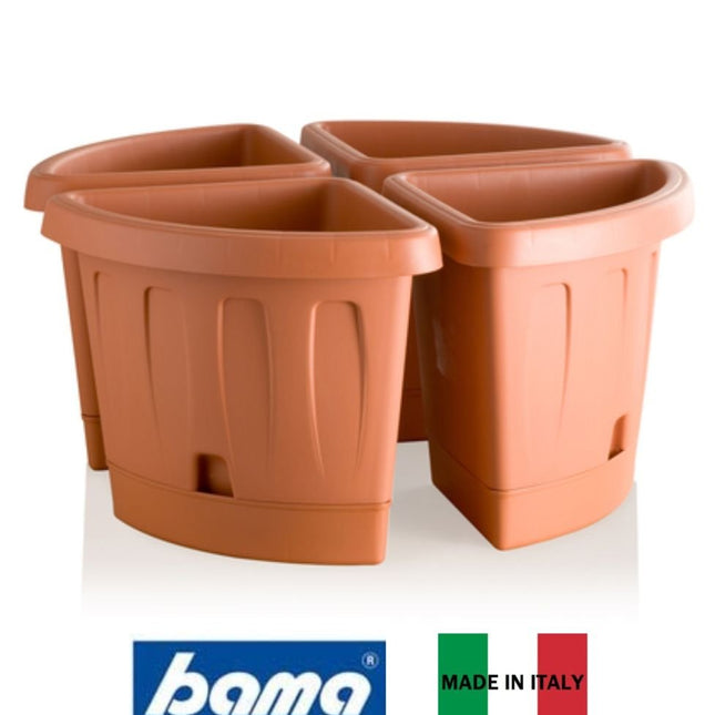 Bama Vaso Angolare Victoria Con Sottovaso: Eleganza E Funzionalità Per Ogni Angolo
