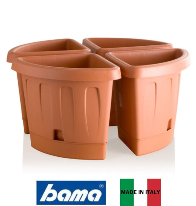Bama Vaso Angolare Victoria Con Sottovaso: Eleganza E Funzionalità Per Ogni Angolo Bama