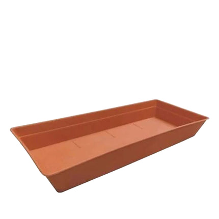 Bama Sottovaso Rettangolare in Plastica Terracotta per Piante e Fiori
